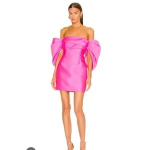 Solace London Elina puff-sleeve minidress